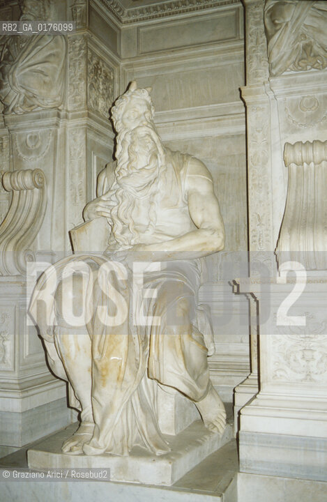 LAZIO, ROMA : S.PIETRO IN VINCOLI - MOSE DI MICHELANGELO - © 1995 Graziano Arici/Rosebud2 / GEO /