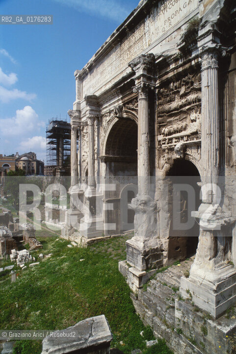 LAZIO, ROMA :  FORO ROMANO - ARCO DI SETTIMIO SEVERO    - © 1995 Graziano Arici/Rosebud2 / GEO / ARCHEO /