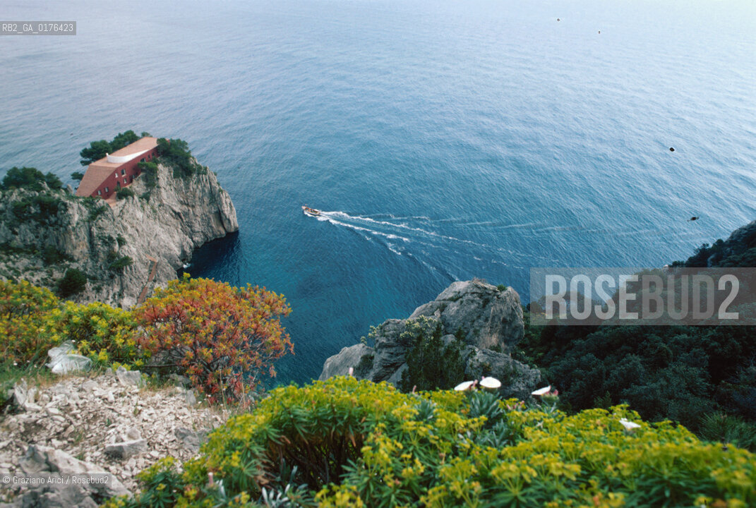 CAMPANIA  (NAPOLI) CAPRI :LA VILLA MALAPARTE   - © 2002 Graziano Arici/Rosebud2 / GEO / ARCHITETTURA / MODERNA