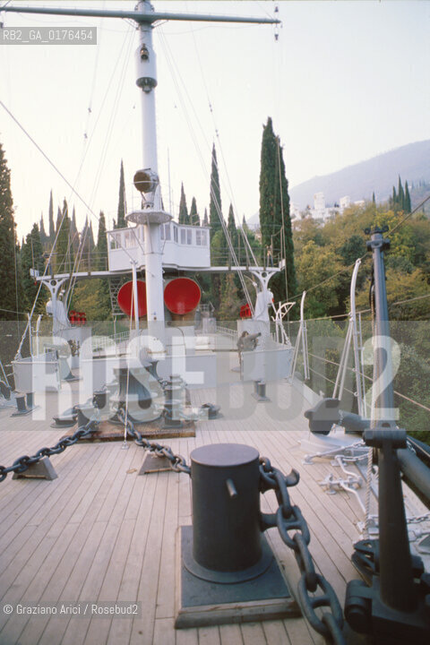 LOMBARDIA,  (BRESCIA) GARDONE RIVIERA: IL VITTORIALE DEGLI ITALIANI - LA NAVE PUGLIA  - © 1980 Graziano Arici/Rosebud2 / GEO / GABRIELE DANNUNZIO