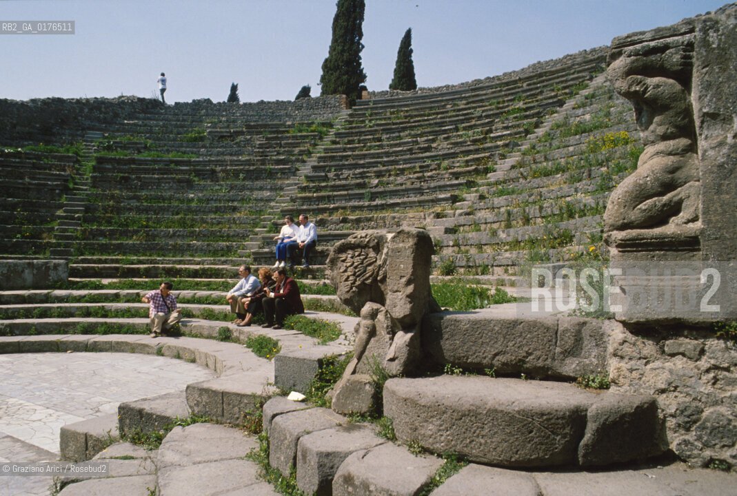 CAMPANIA,  (NAPOLI)  POMPEI : ROVINE DELLA CITTA - TEATRO PICCOLO   - © 2002 Graziano Arici/Rosebud2 / GEO /