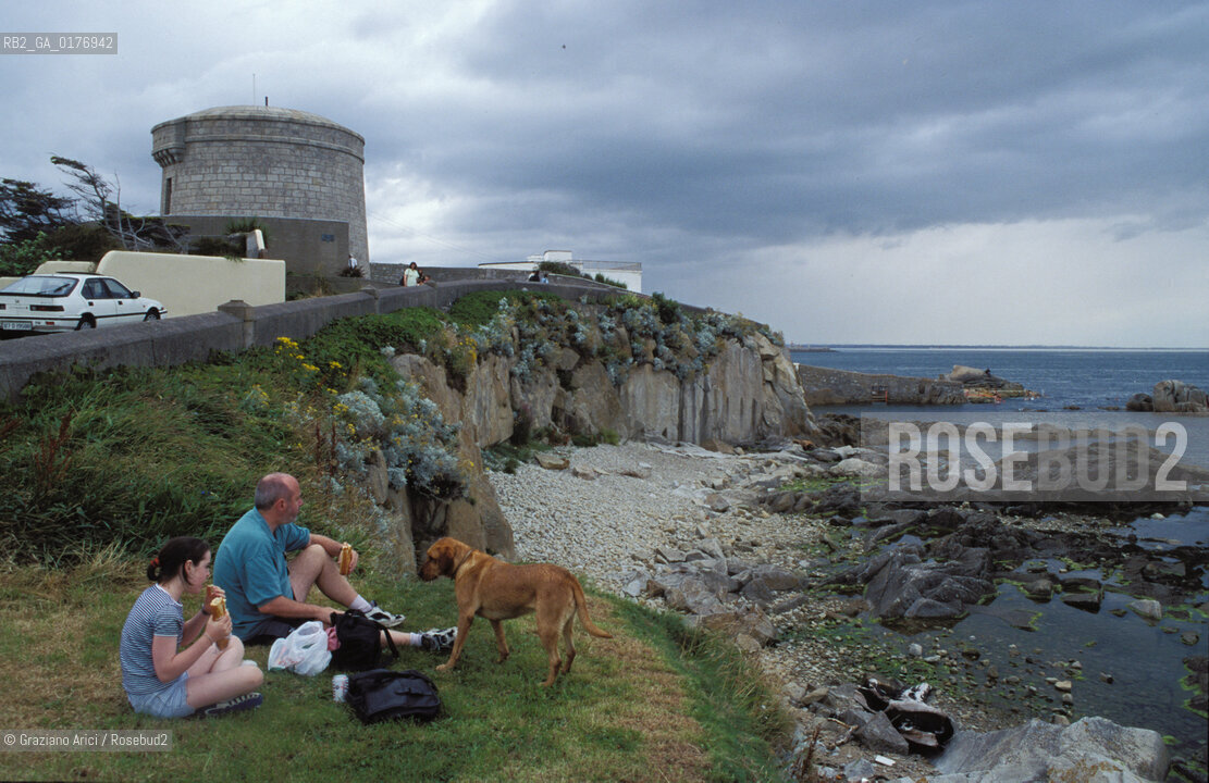 IRLANDA , DUBLINO, SANDYCOVE : MARTELLO TOWER - JAMES JOYCE MUSEUM / SPIAGGIA DI SANDYCOVE   - © 2002 Graziano Arici/Rosebud2 / GEO / LETTERATURA