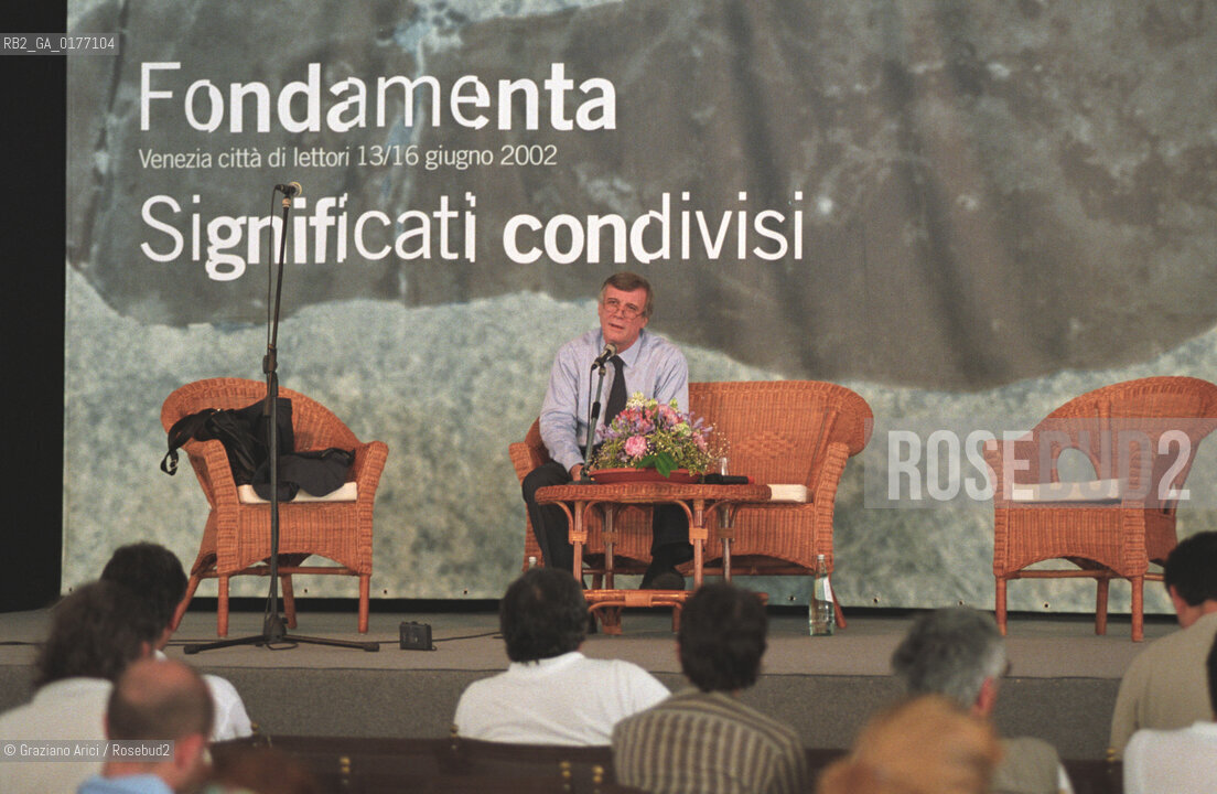FONDAMENTA 13/16 GIUGNO 2002 - SIGNIFICATI CONDIVISI - IL SOCIOLOGO ALDO BONOMI (ITALIA) - ©Graziano Arici/Rosebud2 