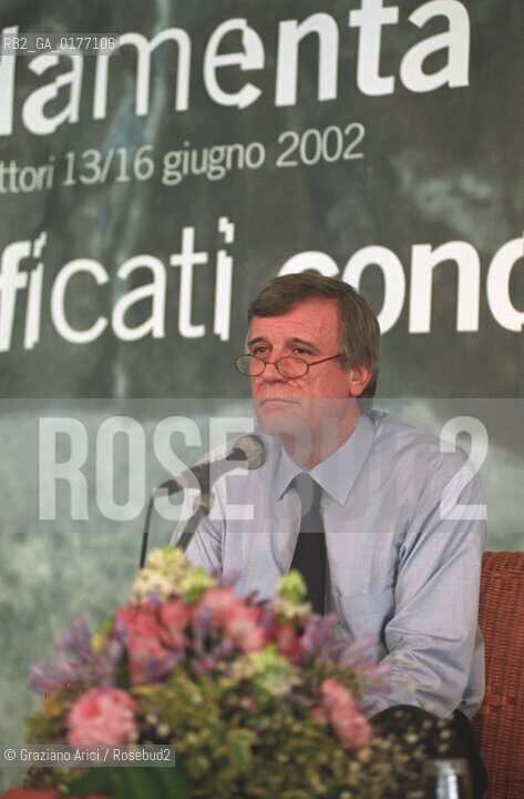 FONDAMENTA 13/16 GIUGNO 2002 - SIGNIFICATI CONDIVISI - IL SOCIOLOGO ALDO BONOMI (ITALIA) - ©Graziano Arici/Rosebud2 