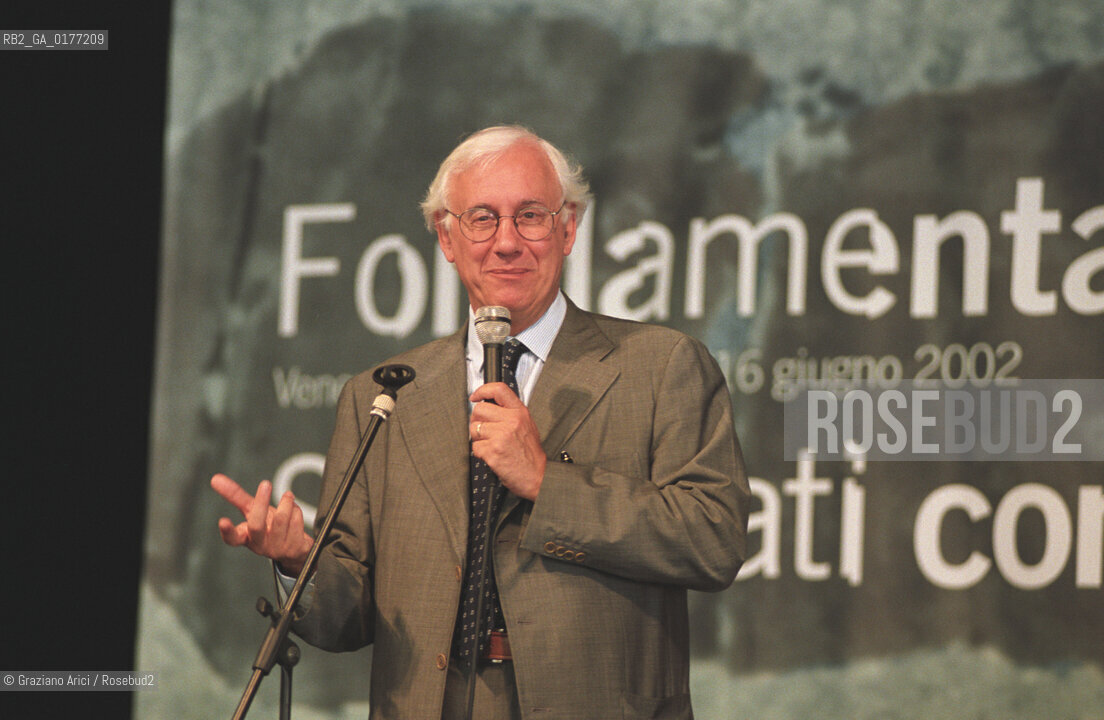 FONDAMENTA 13/16 GIUGNO 2002 - SIGNIFICATI CONDIVISI - IL SINDACO DI VENEZIA PAOLO COSTA - ©Graziano Arici/Rosebud2 