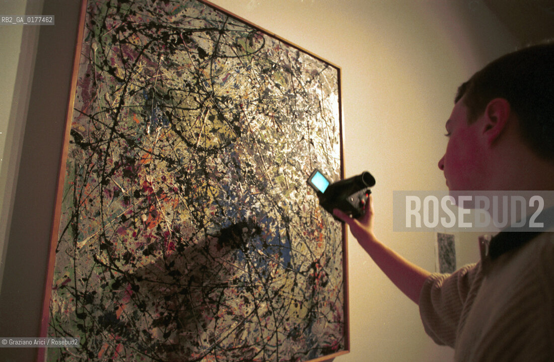 VENEZIA 21/3/02 - MUSEO CORRER -  MOSTRA LAMERICA DI POLLOCK/ JACKSON POLLOCK A VENEZIA - @ Graziano Arici/Rosebud2