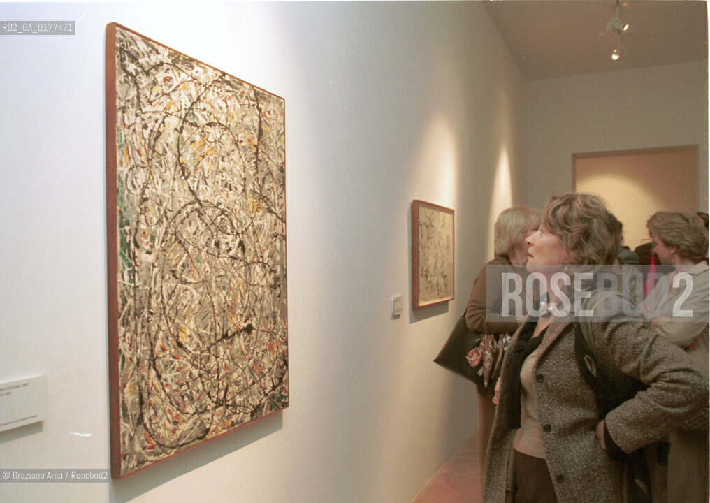 VENEZIA 21/3/02 - MUSEO CORRER -  MOSTRA LAMERICA DI POLLOCK/ JACKSON POLLOCK A VENEZIA - @ Graziano Arici/Rosebud2