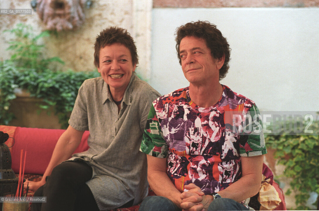 FONDAMENTA 13/16 GIUGNO 2002 - SIGNIFICATI CONDIVISI - I MUSICISTI E CANTANTI LOU REED E LAURIE ANDERSON (U.S.A.) - ©Graziano Arici/Rosebud2 