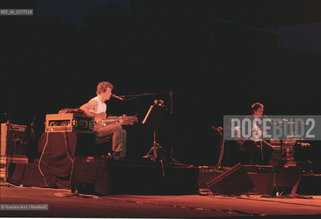 FONDAMENTA 13/16 GIUGNO 2002 -  WORDS AND MUSIC : A SPECIAL EVENING WITH LAURIE ANDERSON E LOU REED  - I MUSICISTI E CANTANTI LOU REED E LAURIE ANDERSON (U.S.A.) - ©Graziano Arici/Rosebud2