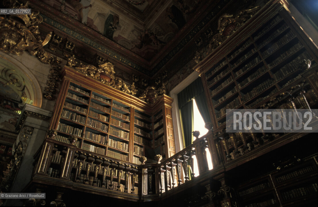 PORTOGALLO, (LE BEIRAS) COIMBRA :LUNIVERSITA - LA BIBLIOTECA  @ 2002 Graziano Arici/Rosebud2   / GEO