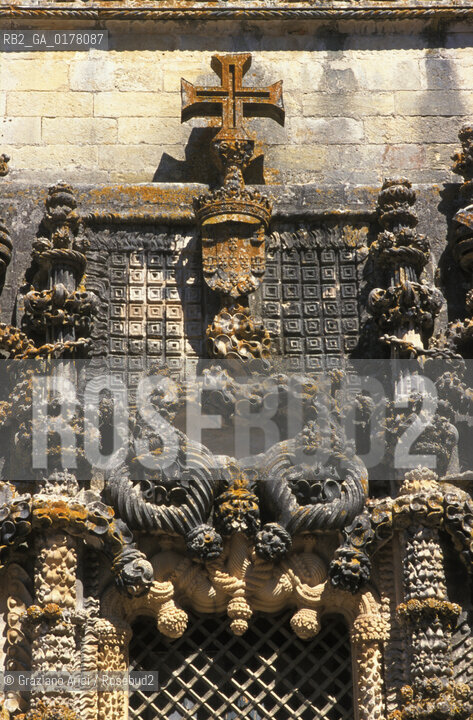 PORTOGALLO, (ESTREMADURA) TOMAR :  CONVENTO DO CRISTO   @ 2002 Graziano Arici/Rosebud2 / TEMPLARI / FINESTRA MANUELINA / GEO