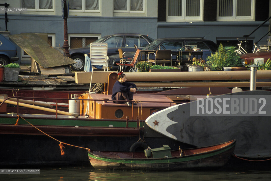 OLANDA , AMSTERDAM  : IL CANALE OUDE SCHANS  -  © 2002 Graziano Arici/Rosebud2  / GEO