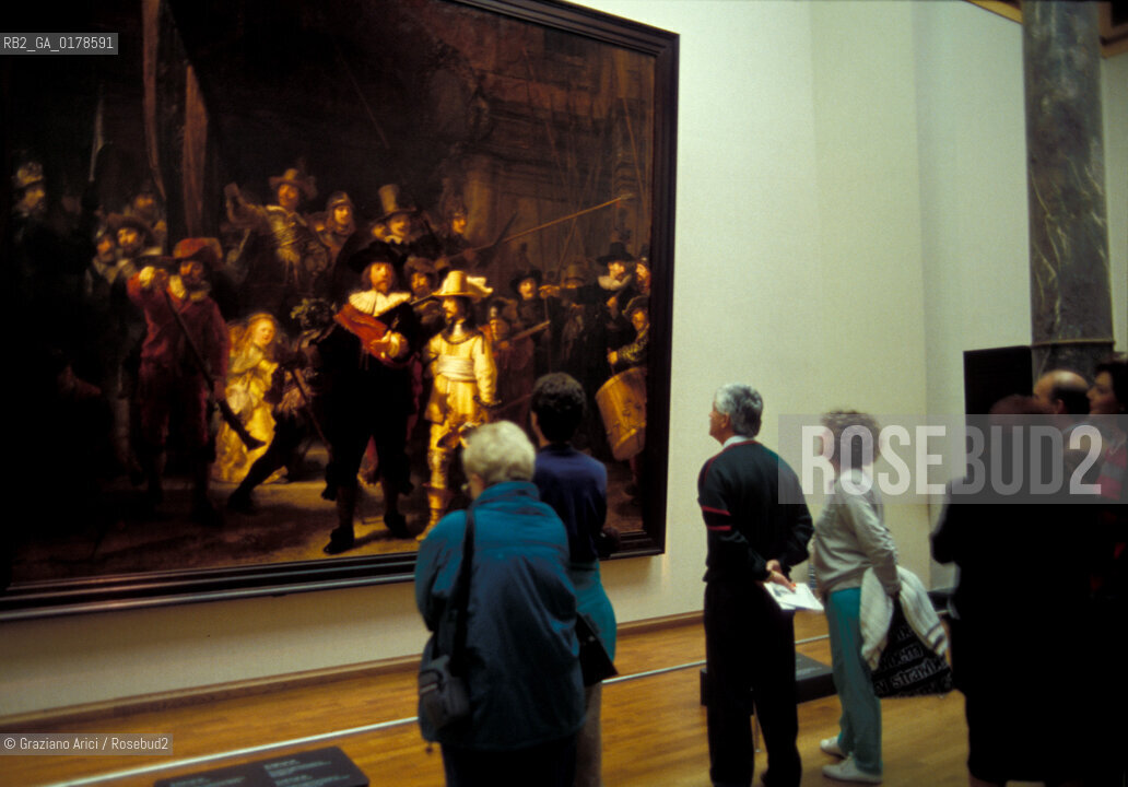 OLANDA , AMSTERDAM : LA  RONDA DI NOTTE DI REMBRANDT AL MUSEO RIJKSMUSEUM -  © 2002 Graziano Arici/Rosebud2  / GEO