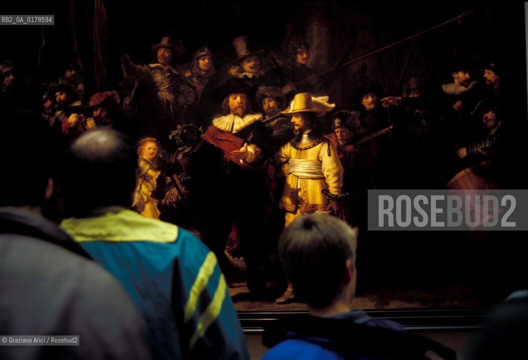 OLANDA , AMSTERDAM : LA  RONDA DI NOTTE DI REMBRANDT AL MUSEO RIJKSMUSEUM -  © 2002 Graziano Arici/Rosebud2  / GEO