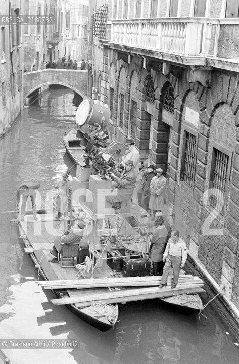 THE SET OF THE MOVIE  MARCO POLO DIRECTED BY CHRISTIAN JACQUES - VENICE - 196? © ARCHIVIO Graziano Arici/Rosebud2  / CINEMA / SET