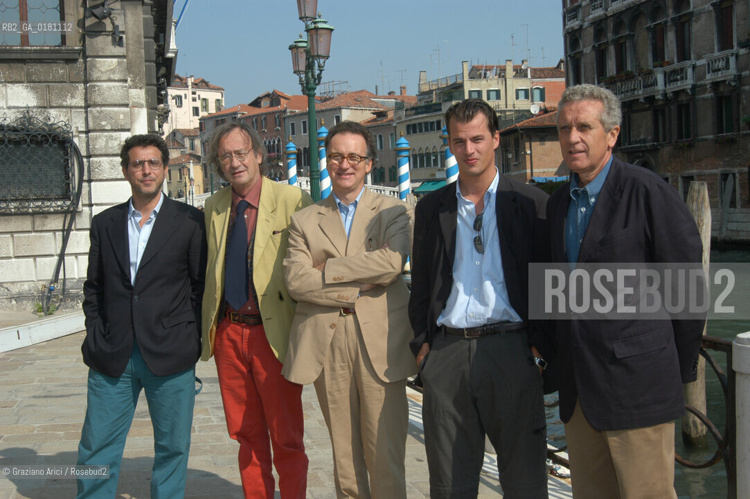 CAMPIELLO 2002 DA SINISTRA  GIOSUE CALACIURA, NICO ORENGO, DIEGO MARANI, GIANCARLO MARINELLI E FRANCO SCAGLIA ©Graziano Arici/Rosebud2 / LETTERATURA