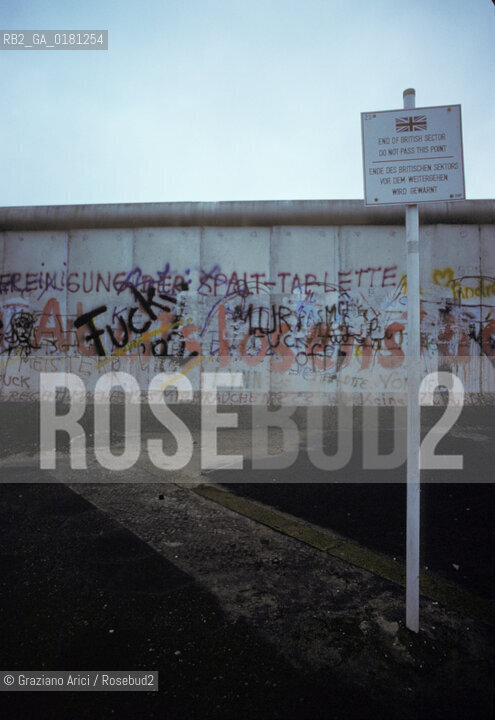(GERMANIA) BERLINO 1984 : IL MURO A POTZDAMER PLATZ    - ©Graziano Arici/Rosebud2 / GEO