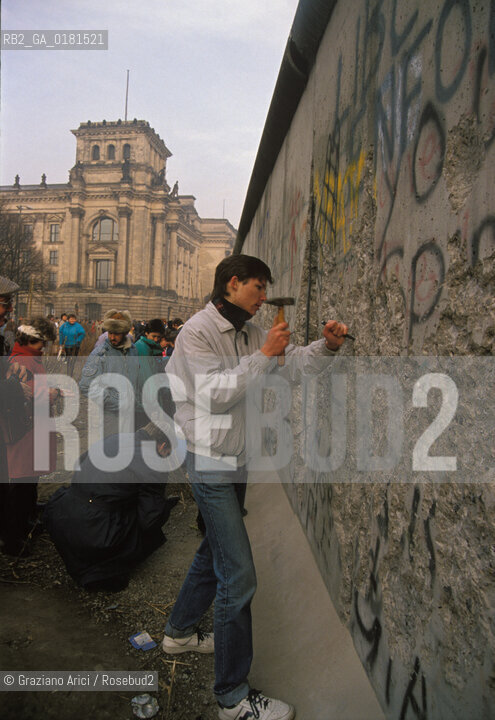 (GERMANIA) BERLINO 12/12/1989  :IL MURO  - ©Graziano Arici/Rosebud2 / GEO