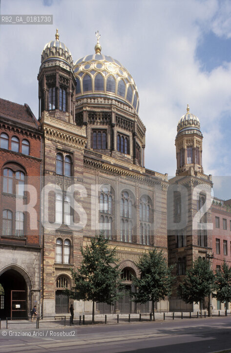 (GERMANIA) BERLINO 1999 :NEUE SYNAGOGE IN ORANIENBURGERSTRASSE - ©Graziano Arici/Rosebud2 / GEO / EBREI / SINAGOGA