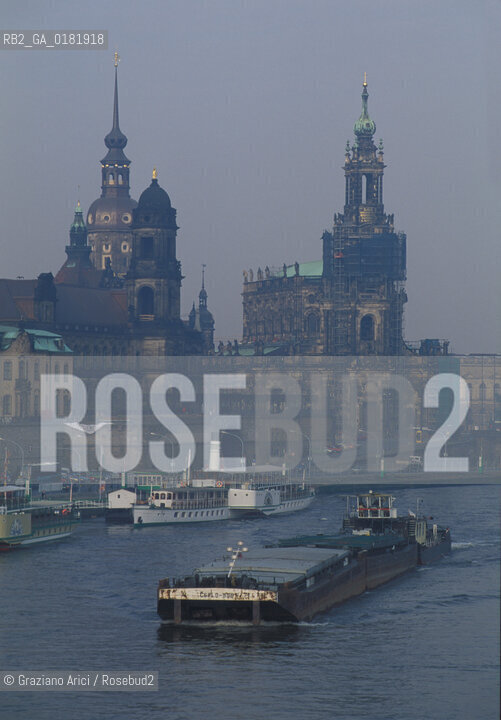 GERMANIA (SASSONIA) DRESDA : PANORAMA DELLA CITTA CON IL FIUME ELBA - © 1994 Graziano Arici/Rosebud2 / GEO /