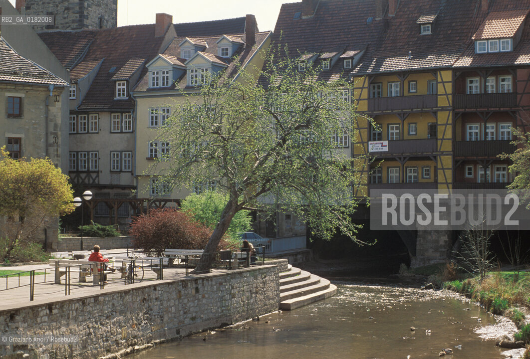 GERMANIA (TURINGIA) ERFURT : IL PONTE KRAMEMBRUCKE  - © 1994 Graziano Arici/Rosebud2 / GEO
