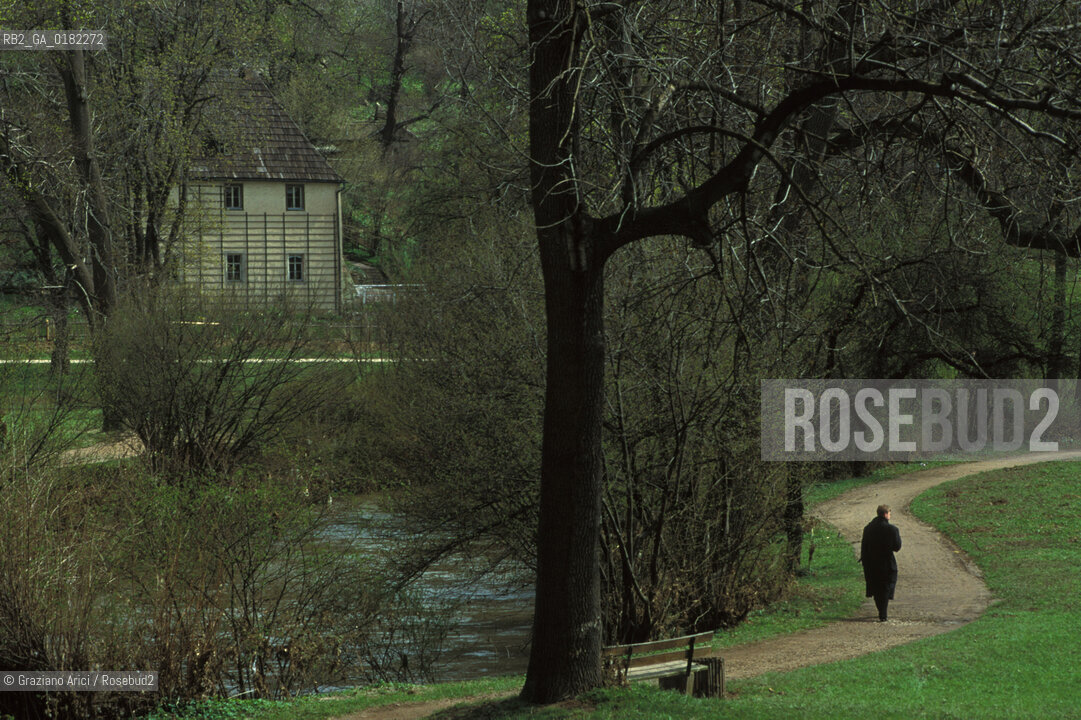 GERMANIA (TURINGIA) WEIMAR  :PARK AN DER LIM E CASA DI CAMPAGNA DI GOETHE  - © 1994 Graziano Arici/Rosebud2 / GEO / LETTERATURA
