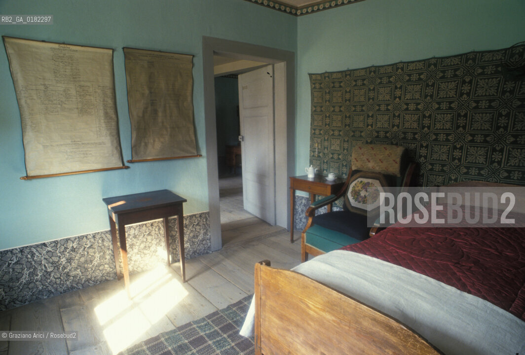 GERMANIA (TURINGIA) WEIMAR  : CASA DI GOETHE - NELLA POLTRONA GOETHE MORIì NEL 1832  - © 1994 Graziano Arici/Rosebud2 / GEO / LETTERATURA