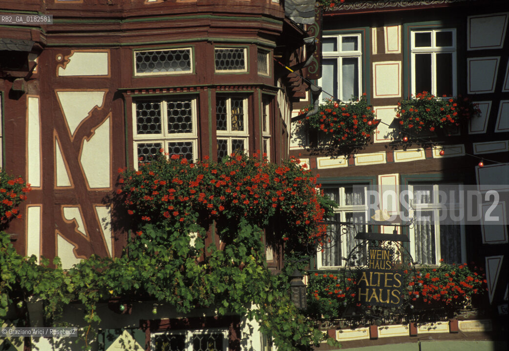 GERMANIA ( PALATINATO ) BACHARACH :  CASE DI GRATICCIO     - © 1996 Graziano Arici/Rosebud2 / GEO / RENO