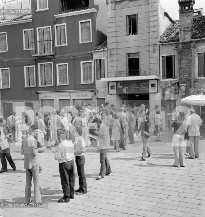 THE GIORNATE DEL CINEMA ITALIANO AGAINST THE VENICE FILM FESTIVAL - 1973 - © ARCHIVIO Graziano Arici/Rosebud2  / CINEMA / CONTROFESTIVAL / CONTESTAZIONE / PUBBLICO