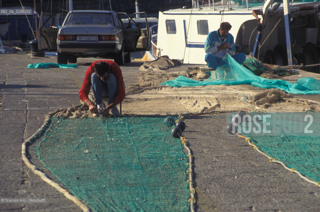 ( CROAZIA  ) ABBAZIA ( OPATJA ) : PESCATORI  - © 2001 Graziano Arici/Rosebud2 / GEO /