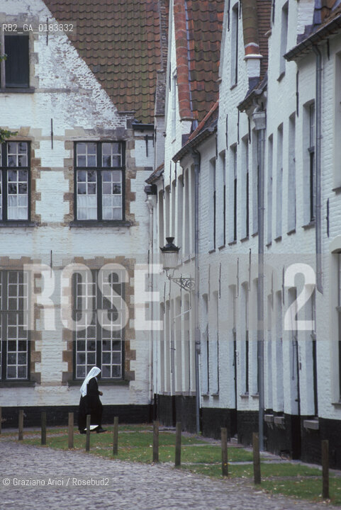 ( BELGIO ) BRUGES ( BRUGGE ) : IL BEGIJNHOF   - © 2001 Graziano Arici/Rosebud2 / GEO