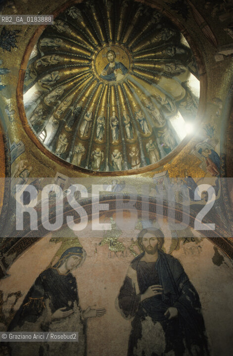 ( TURCHIA ) ISTANBUL : CHIESA DI SANTO SALVATORE IN CHORA ( KARIYE CAMII )   - © 1986 Graziano Arici/Rosebud2 / GEO / MOSAICI