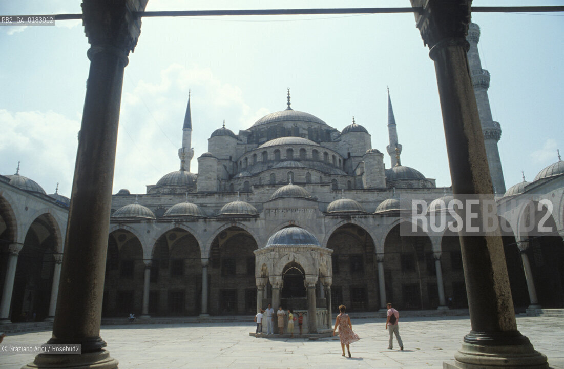 ( TURCHIA ) ISTANBUL : MOSCHEA  DEL SULTANO AHMET ( MOSCHEA BLU )   - © 1986 Graziano Arici/Rosebud2 / GEO