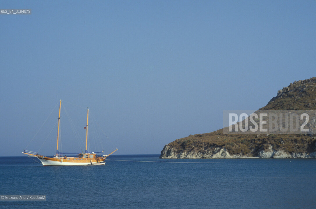 ( TURCHIA ) BODRUM : LA COSTA  -  © 1986 Graziano Arici/Rosebud2 / GEO / NAVE