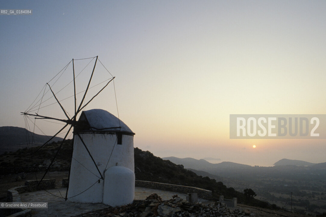 ( TURCHIA ) BODRUM : MULINI A VENTO  -  © 1986 Graziano Arici/Rosebud2 / GEO