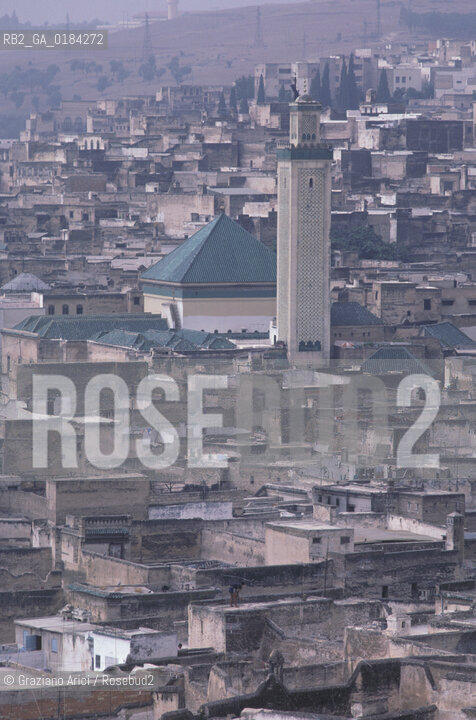 ( MAROCCO ) FEZ : VISTA DELLA MEDINA - FES EL BALI  - © 1996 Graziano Arici/Rosebud2 / GEO /