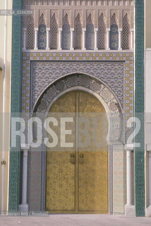 ( MAROCCO ) FEZ :  FES EL BALI  - PALAZZO REALE   - © 1996 Graziano Arici/Rosebud2 / GEO