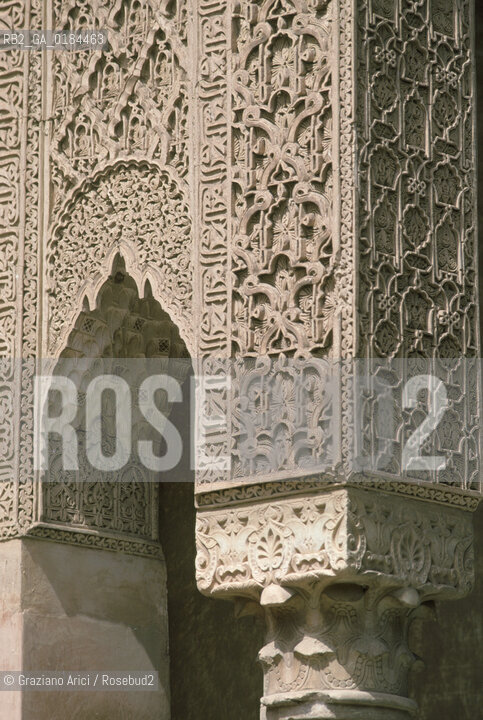 ( MAROCCO ) MARRAKECH :  MEDINA -  TOMBE SAADIANE  - © 1996 Graziano Arici/Rosebud2 / GEO