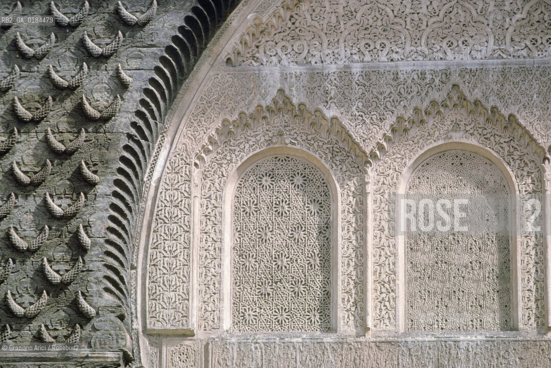( MAROCCO ) MARRAKECH :  - MEDERSA  (MADRASA ) SCUOLA CORANICA BEN YOUSSEFF   - © 1996 Graziano Arici/Rosebud2 / GEO