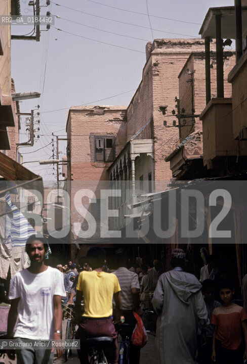 ( MAROCCO ) MARRAKECH :  -  QUARTIERE EBRAICO DELLA MELLAH   - © 1996 Graziano Arici/Rosebud2 / GEO / EBREI