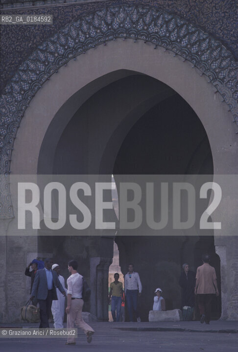 ( MAROCCO ) MEKNES :  LA PORTA BAB EL MANSOUR - © 1996 Graziano Arici/Rosebud2 / GEO /