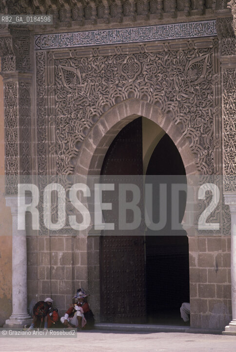 ( MAROCCO ) MEKNES :  LA CITTA IMPERIALE -  MAUSOLEO DI MOULAY ISMAIL I  - © 1996 Graziano Arici/Rosebud2 / GEO /