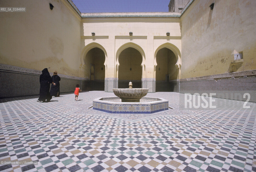 ( MAROCCO ) MEKNES :  LA CITTA IMPERIALE -  MAUSOLEO DI MOULAY ISMAIL I  - © 1996 Graziano Arici/Rosebud2 / GEO /