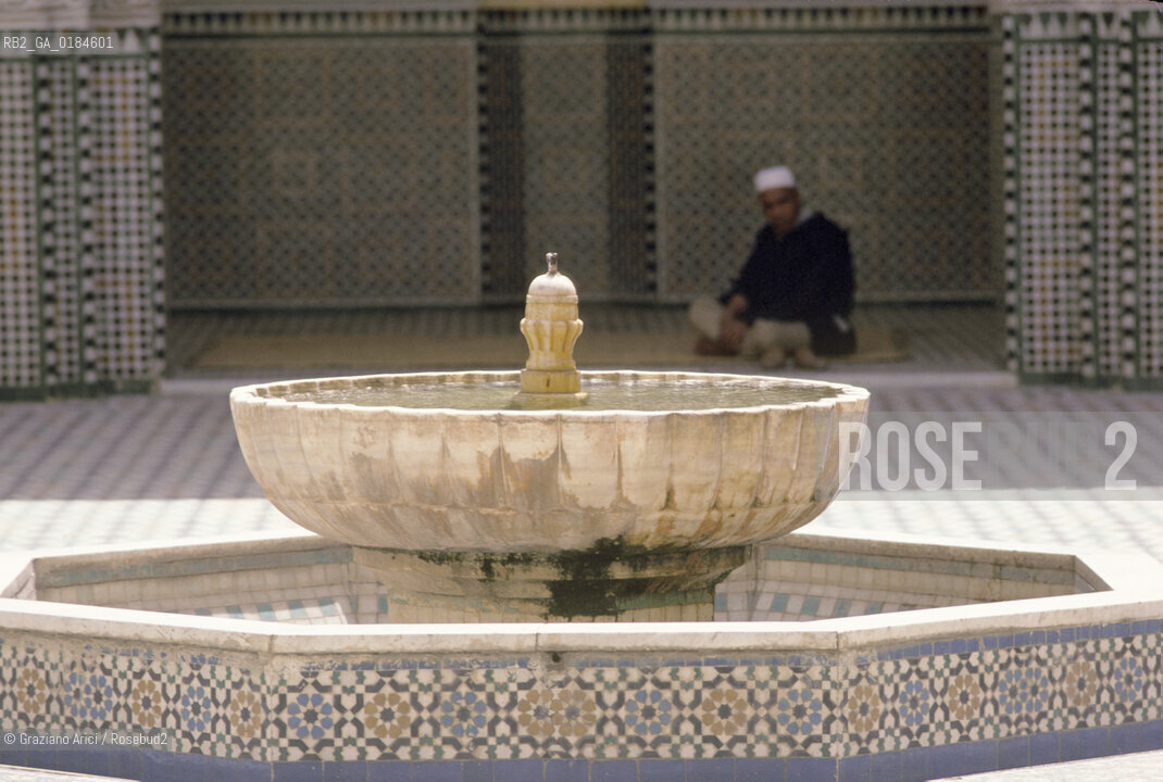 ( MAROCCO ) MEKNES :  LA CITTA IMPERIALE -  MAUSOLEO DI MOULAY ISMAIL I  - © 1996 Graziano Arici/Rosebud2 / GEO /