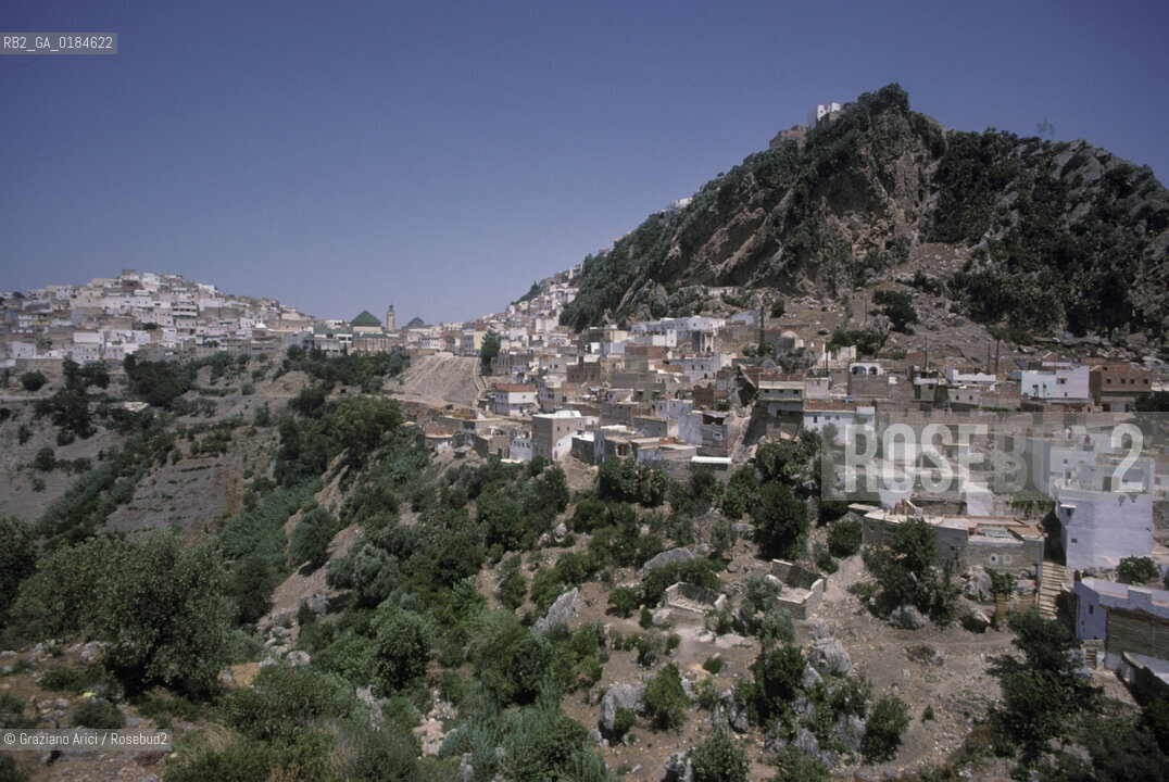 ( MAROCCO ) MOULAY IDRISS : LA MEDINA   - © 1996 Graziano Arici/Rosebud2 / GEO /