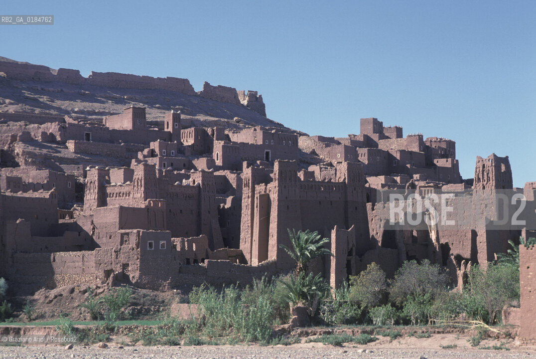 ( MAROCCO ) SUD DEL MAROCCO : KASBAH DI AIT BENHADDOU   - © 1996 Graziano Arici/Rosebud2 / GEO