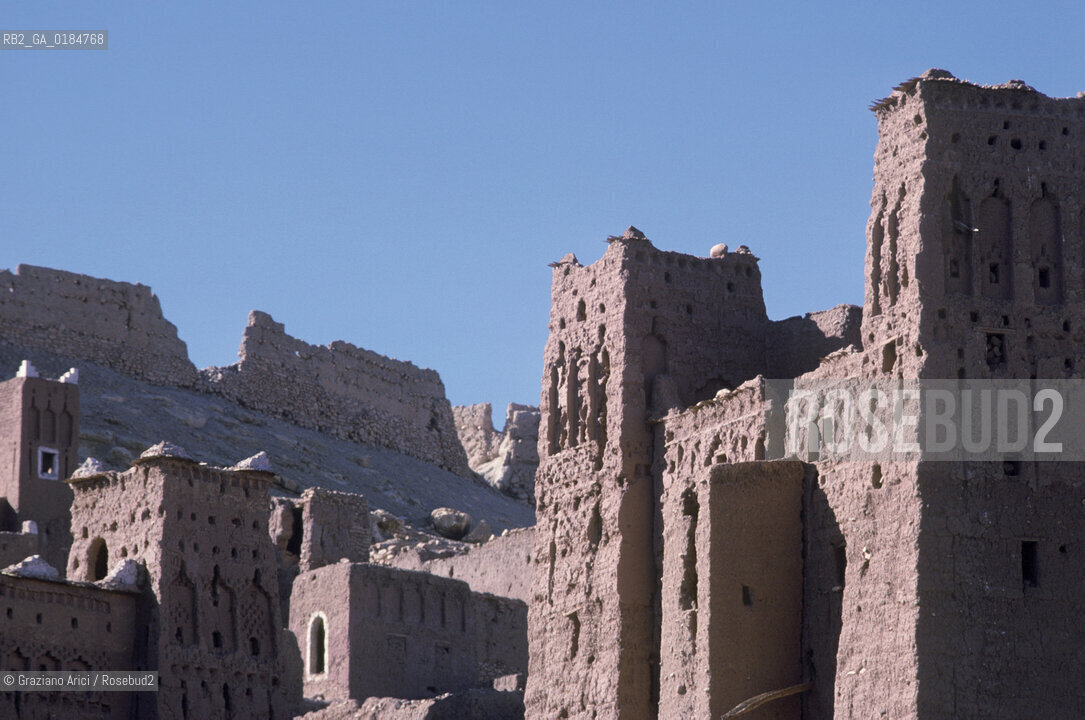 ( MAROCCO ) SUD DEL MAROCCO : KASBAH DI AIT BENHADDOU   - © 1996 Graziano Arici/Rosebud2 / GEO