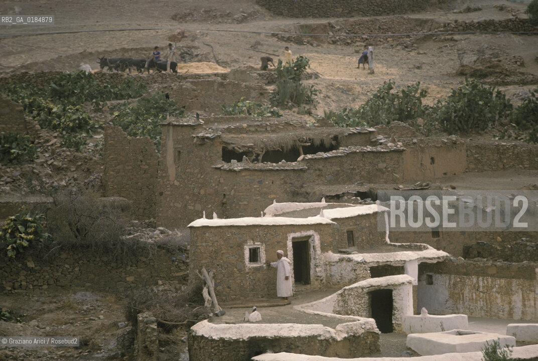 ( MAROCCO ) ATLANTE: VALLE DI TAFRAUTE  - © 1996 Graziano Arici/Rosebud2 / GEO
