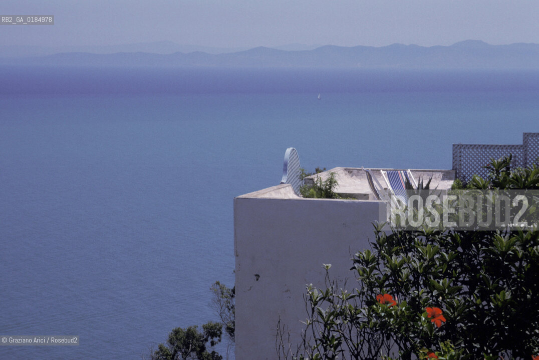 ( TUNISIA ) SIDI BOU SAID : UNA TERRAZZA SUL MARE  - © 1996 Graziano Arici/Rosebud2 / GEO
