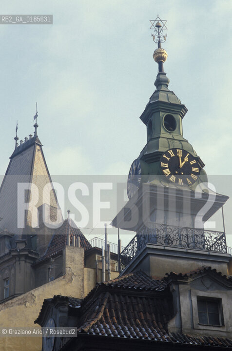 ( REPUBBLICA CECA ) PRAGA : JOSEFOV ( GHETTO EBRAICO )  - IL MUNICIPIO EBRAICO - © 1986 Graziano Arici/Rosebud2 / GEO / EBREI